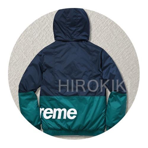 シュプリーム コピー FW18 SUPREME SIDELINE LOGO PARKA JACKET NAVY 7011104